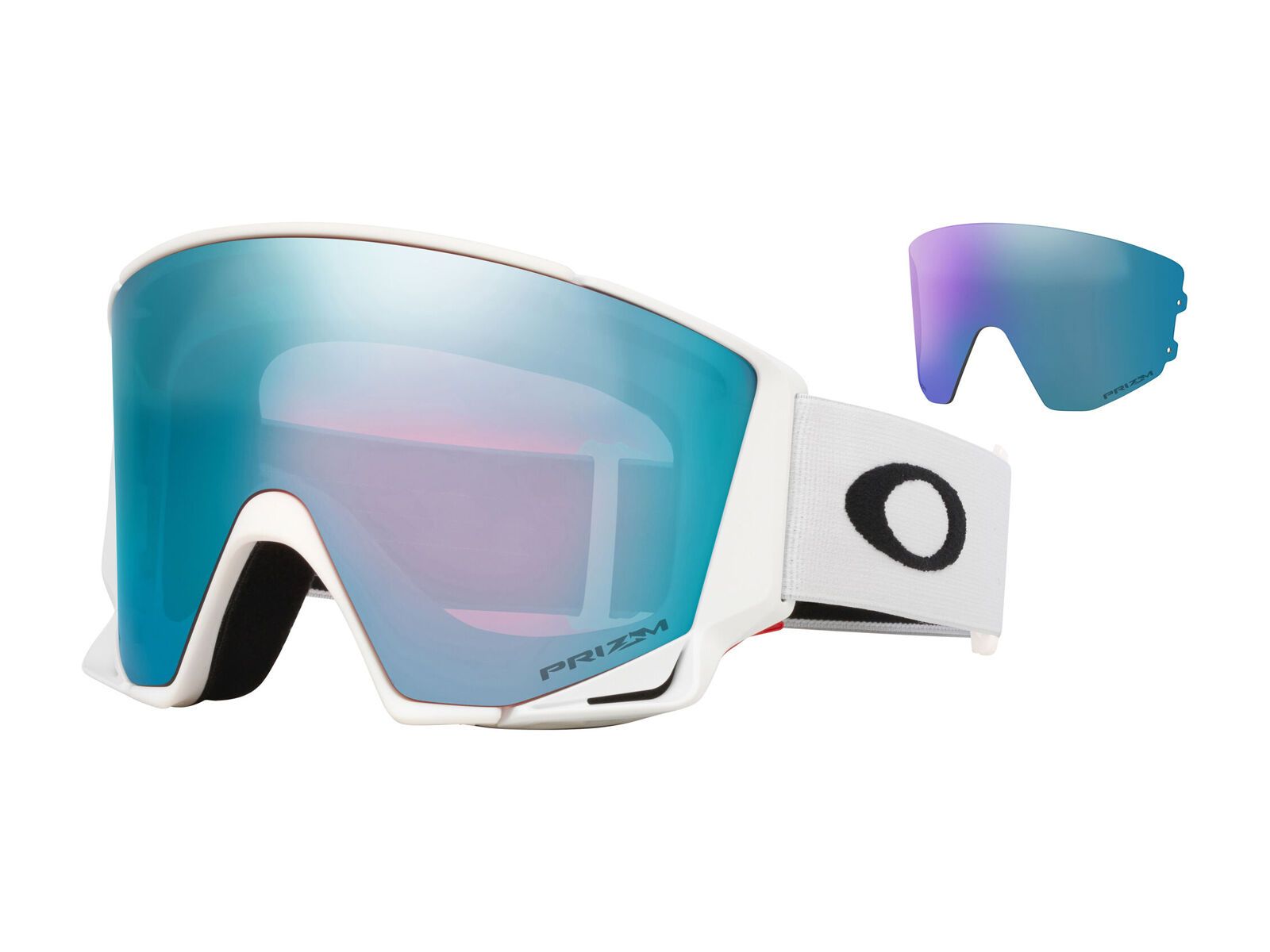 Oakley Flow Scape L, Prizm Snow Sapphire Iridium & Iced / matte white - Bild 1
