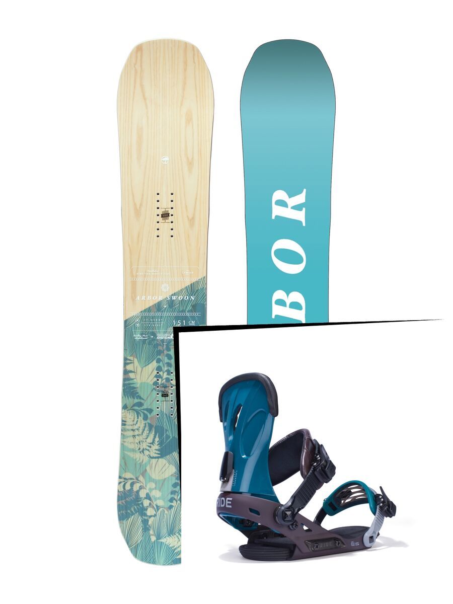 Set: Arbor Swoon Camber 2017 + Ride VXN (1770182S) - Bild 1