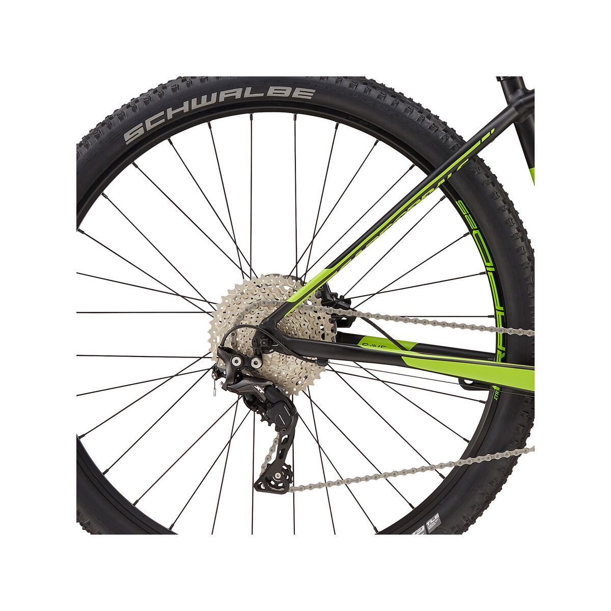 Cannondale F-SI 1 27.5, jet black w/ berzerker green, matte - BBQ - Bild 4