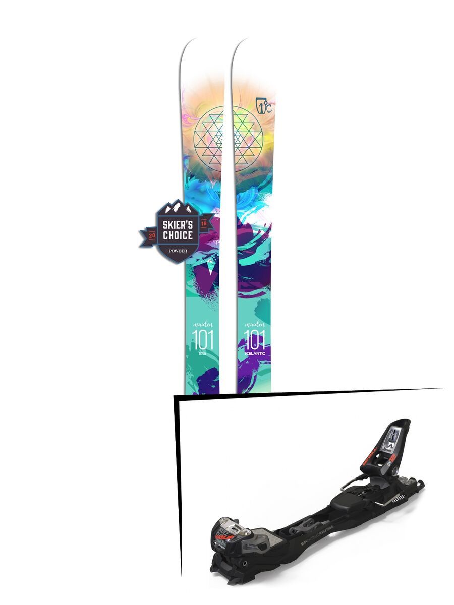 Set: Icelantic Maiden 101 2018 + Marker F12 Tour EPF black/anthracite - Bild 1