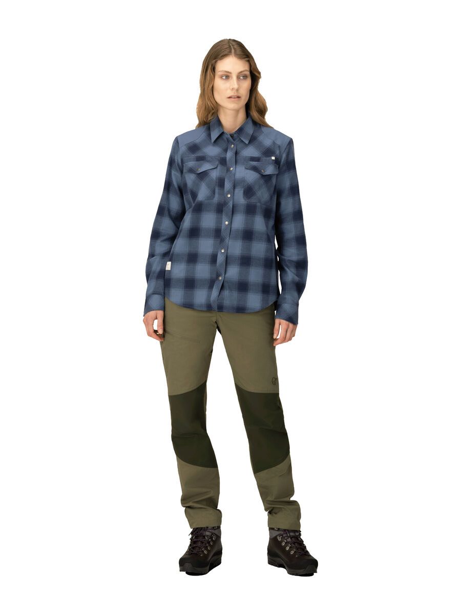 Norrona femund flannel Shirt W's, navy blazer - Bild 3
