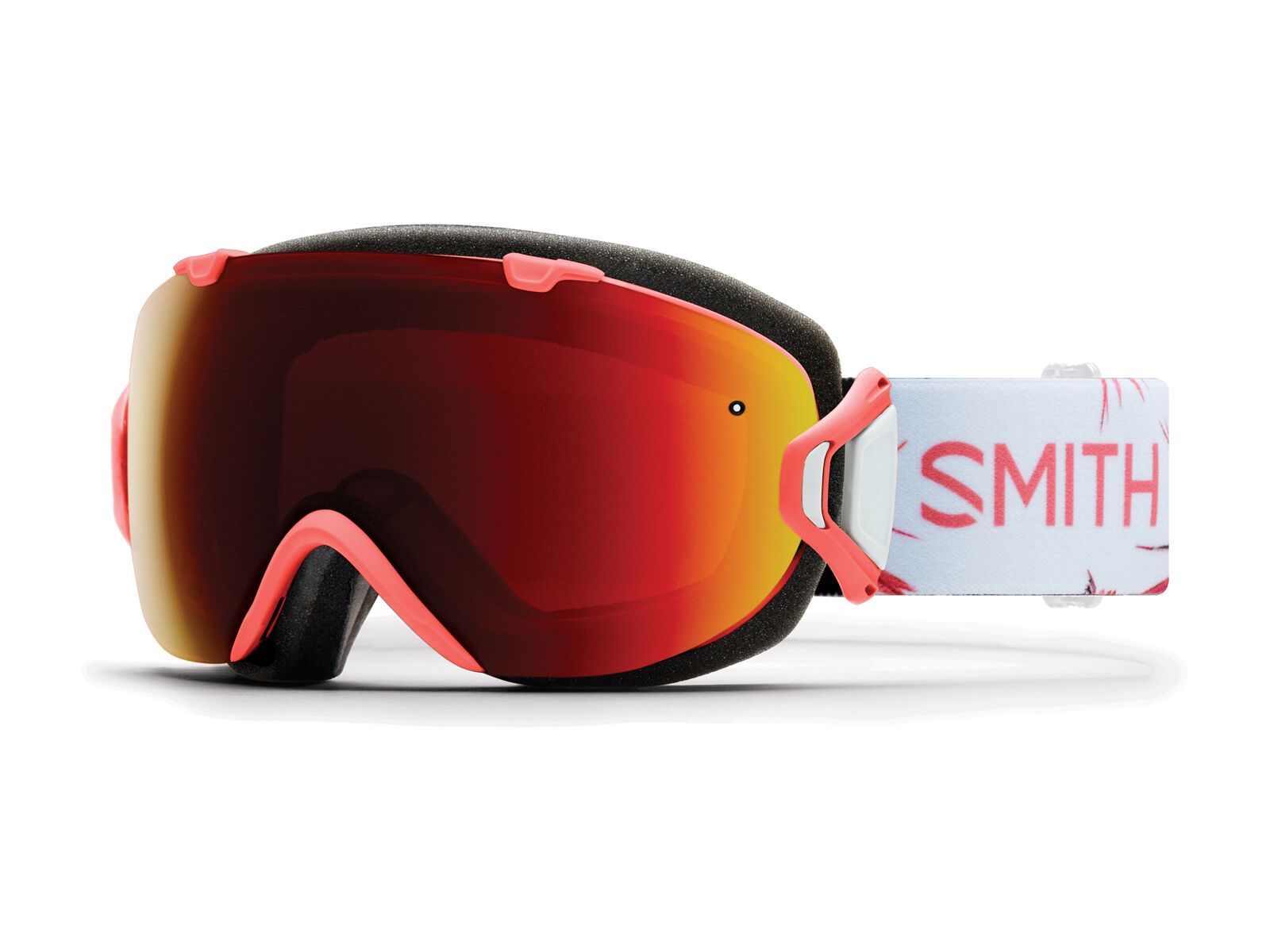 Smith I/OS inkl. Wechselscheibe, sunburst zen/Lens: sun red mirror chromapop/storm rose flash - Bild 1