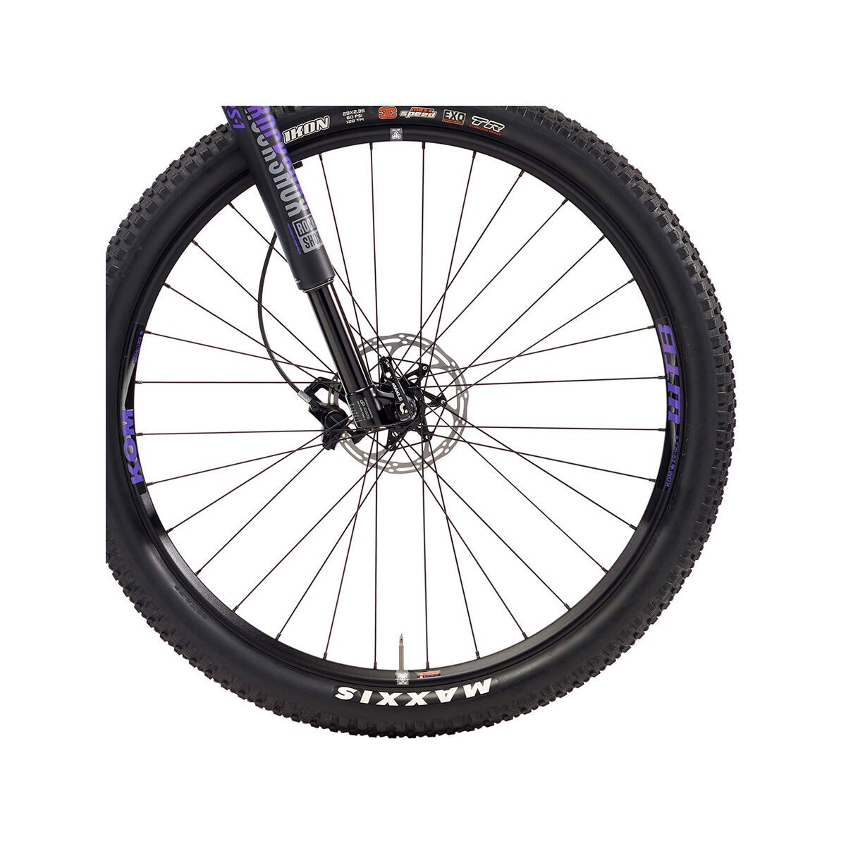 Kona Honzo CR Race, matt black w/ purple & charcoal decals - Bild 3