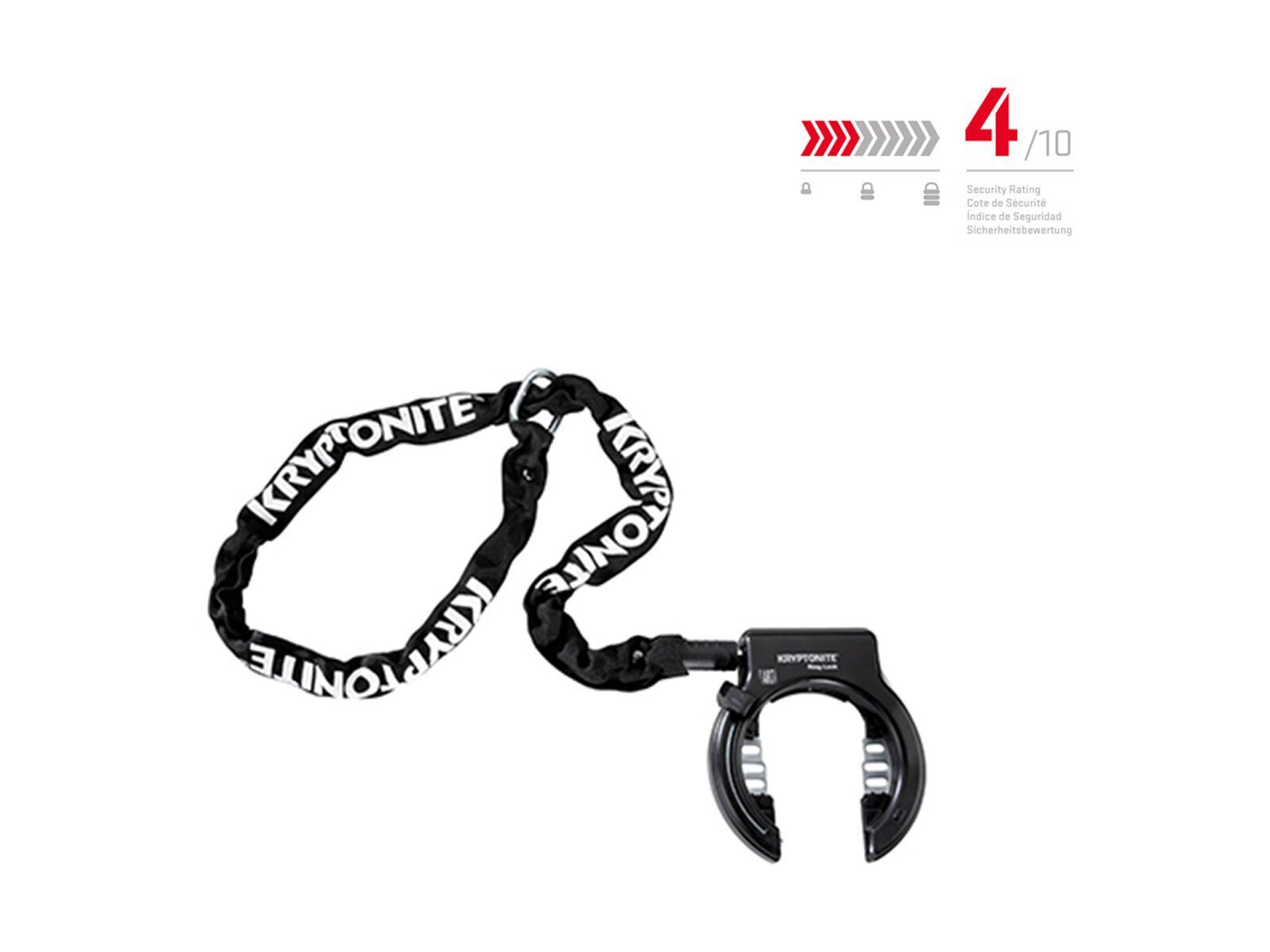 Kryptonite Ring Lock - Rahmenschloss + Kette 512 - Bild 2