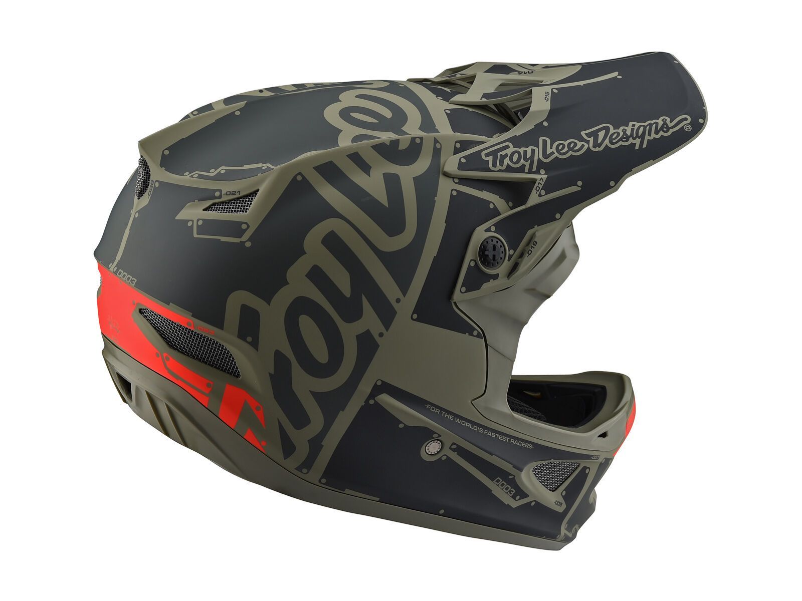 TroyLee Designs D3 Fiberlite Helmet Factory, trooper - Bild 5