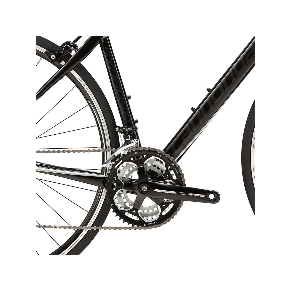 Cannondale Synapse Womens Sora, jet black with sea and super sparkle grey - Bild 3