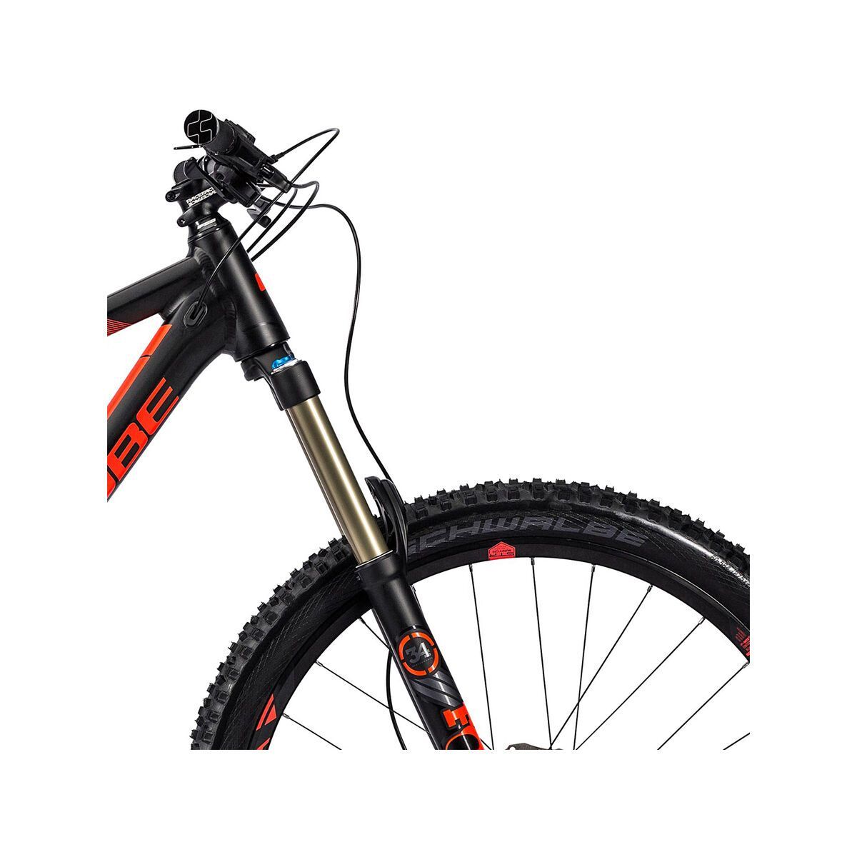 Cube Stereo 160 HPA Race 27.5, black´n´flashred´n´blue - Bild 5