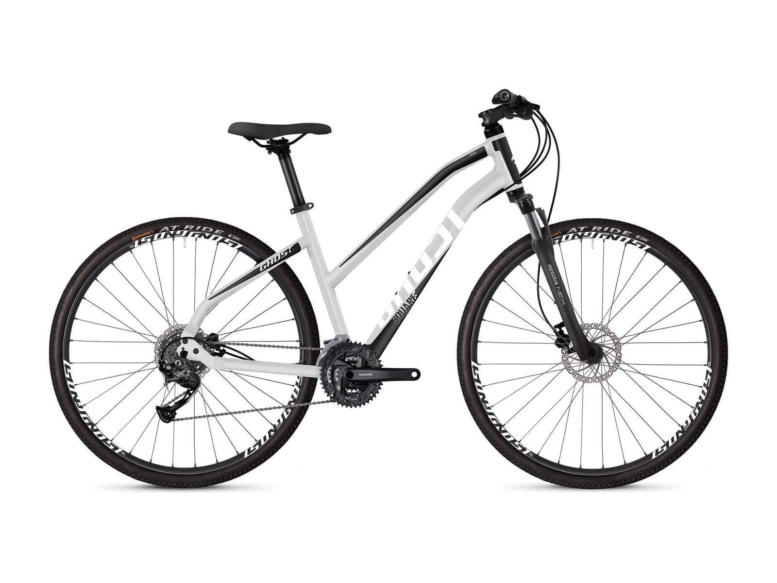 Ghost Square Cross 1.8 W AL, iridium silver/jet black/star white - Bild 1