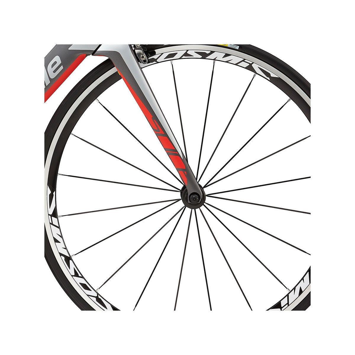 Cannondale Slice Hi-Mod Dura Ace Di2, charcoal grey w/ fine silver and acid red matte - Bild 2