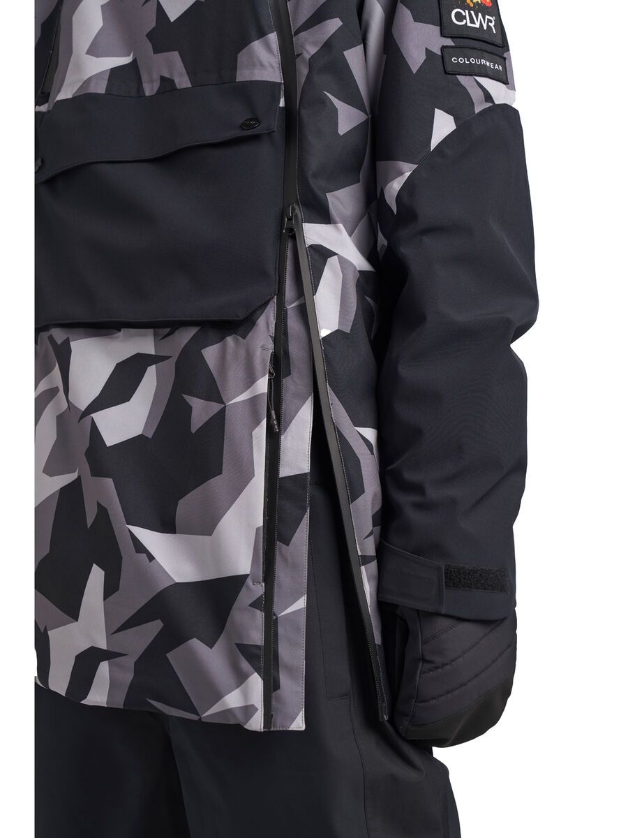 Colourwear Foil Anorak, camo grey - Bild 4