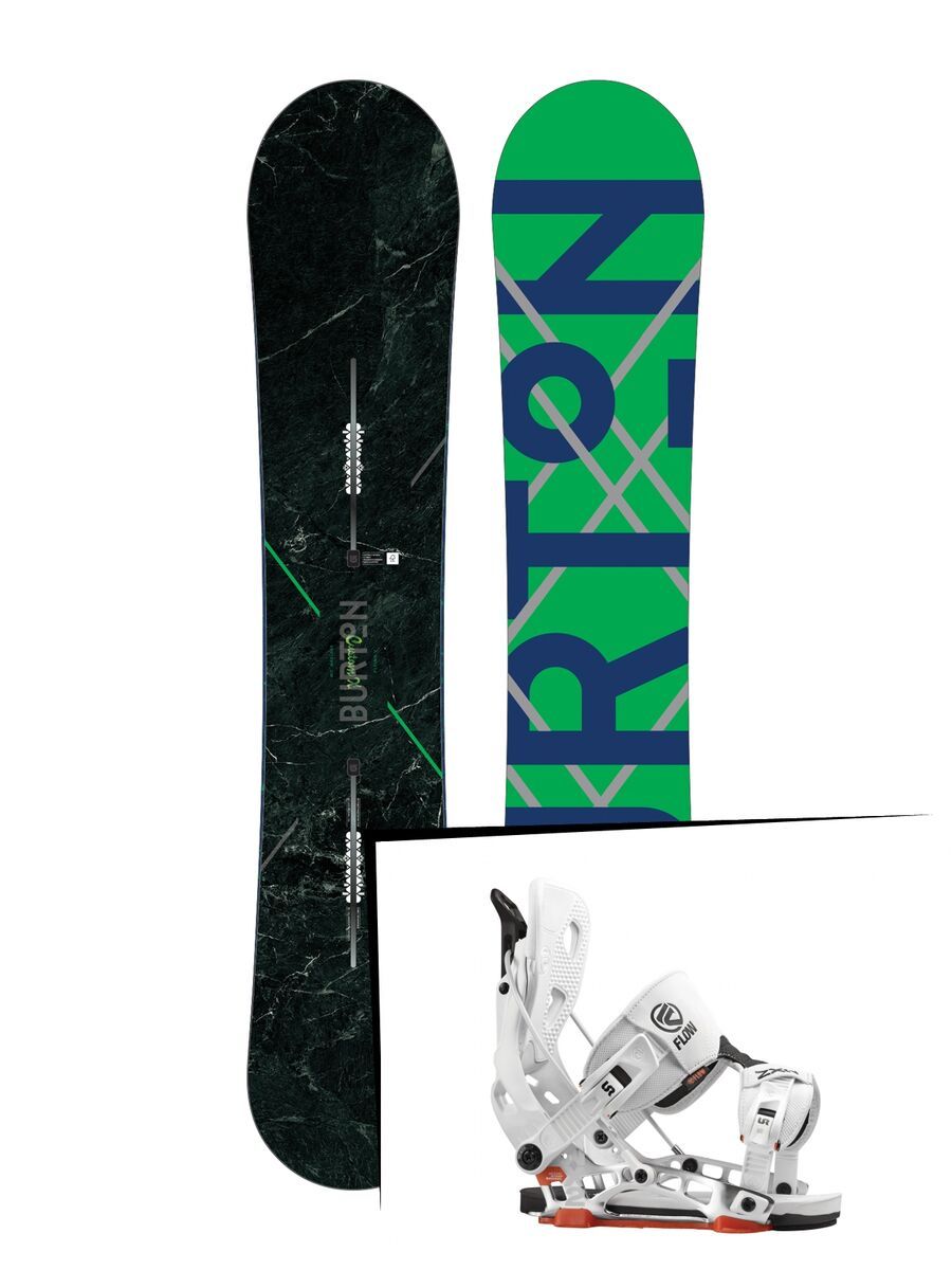 Set: Burton Custom X Flying V 2017 + Flow NX2 (1513121S) - Bild 1