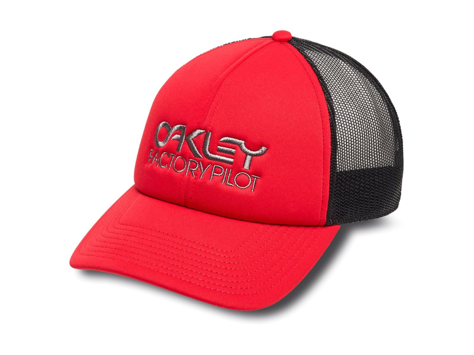 Oakley Factory Pilot Trucker Hat, redline/uniform grey - Bild 1