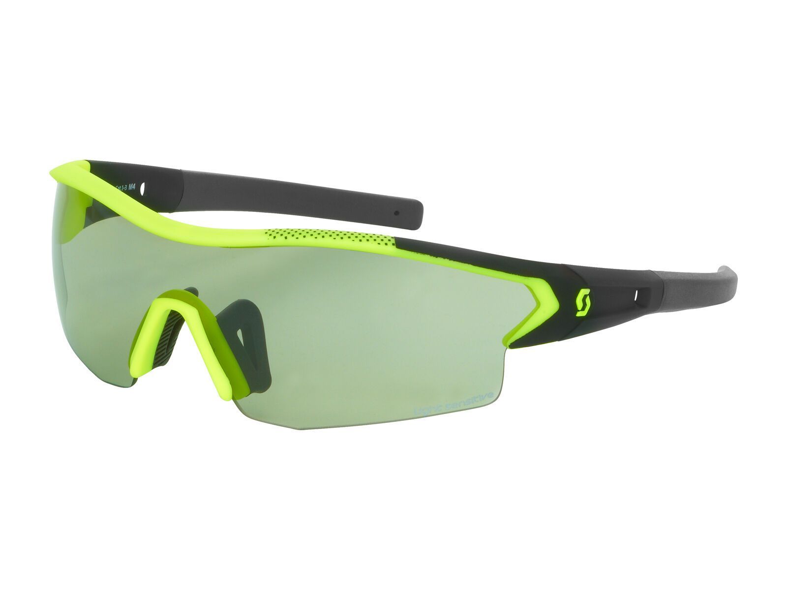 Scott Leap LS Sunglasses + Wechselscheibe, black matt/neon yellow/Lens: grey light sensitive - Bild 1