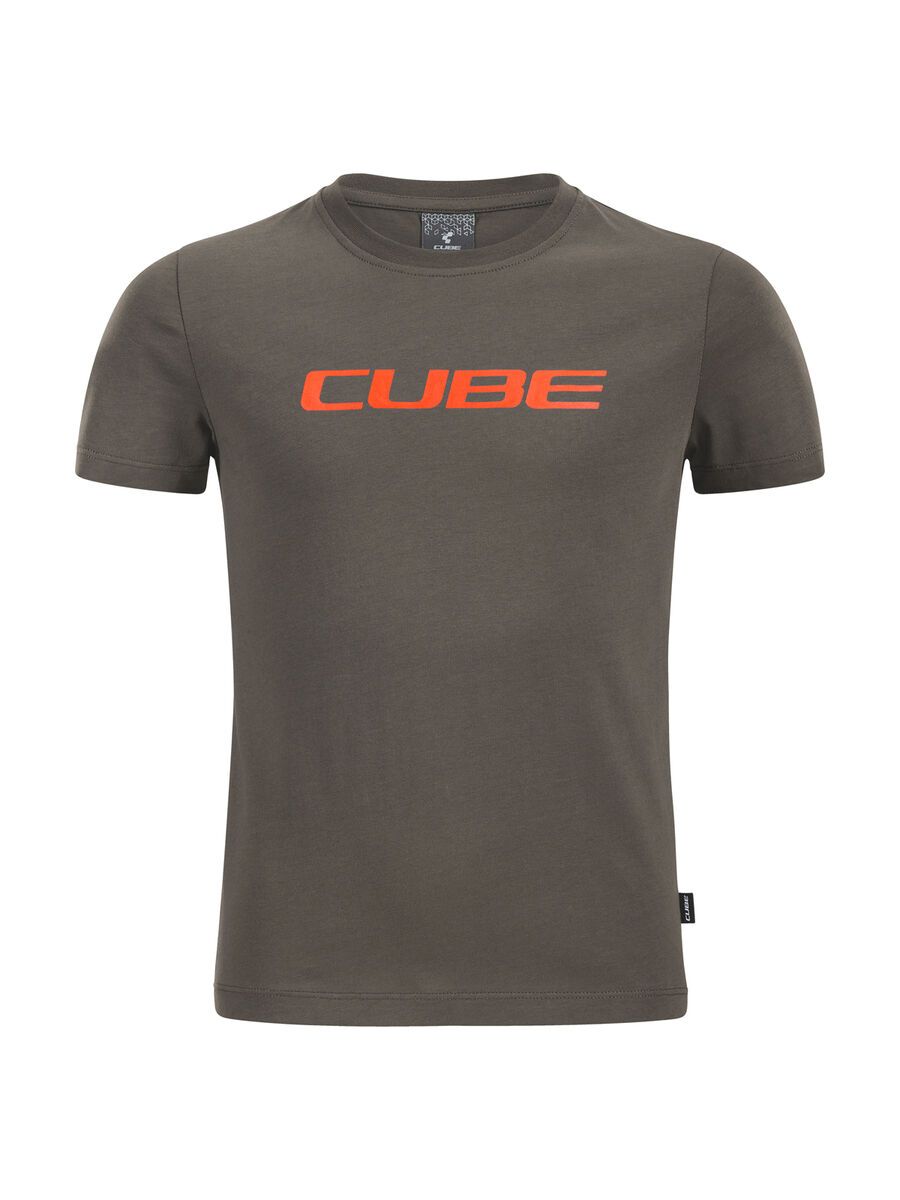 Cube Junior Organic T-Shirt Classic Logo, brown - Bild 1