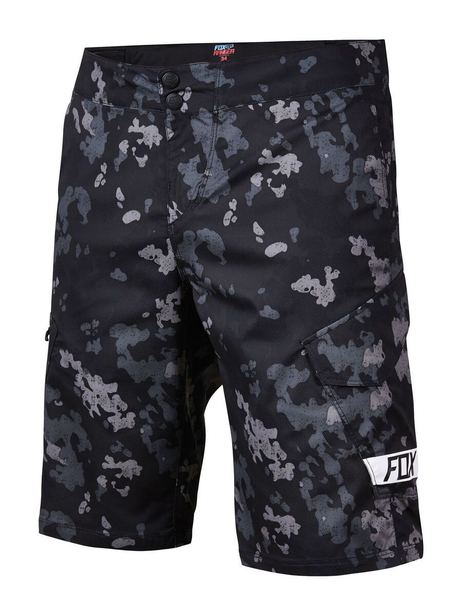 Fox Ranger Cargo Print Short, black camo - Bild 1