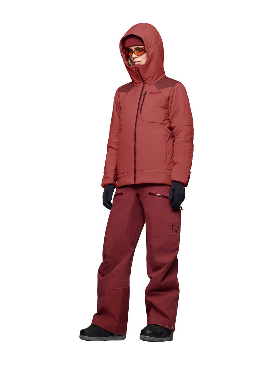 Norrona tamok thermo80 Zip Hood W's, cowhide/port - Bild 6