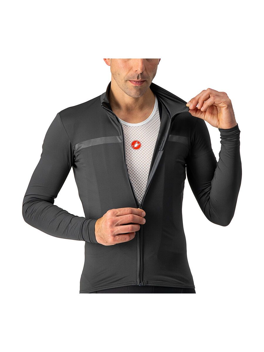 Castelli Pro Thermal Mid LS Jersey, dark gray - Bild 3