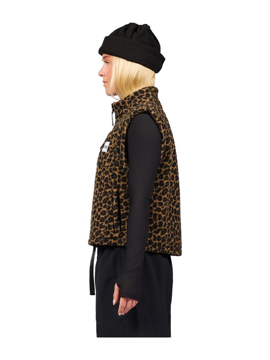Eivy Boxy Sherpa Vest, leopard - Bild 3