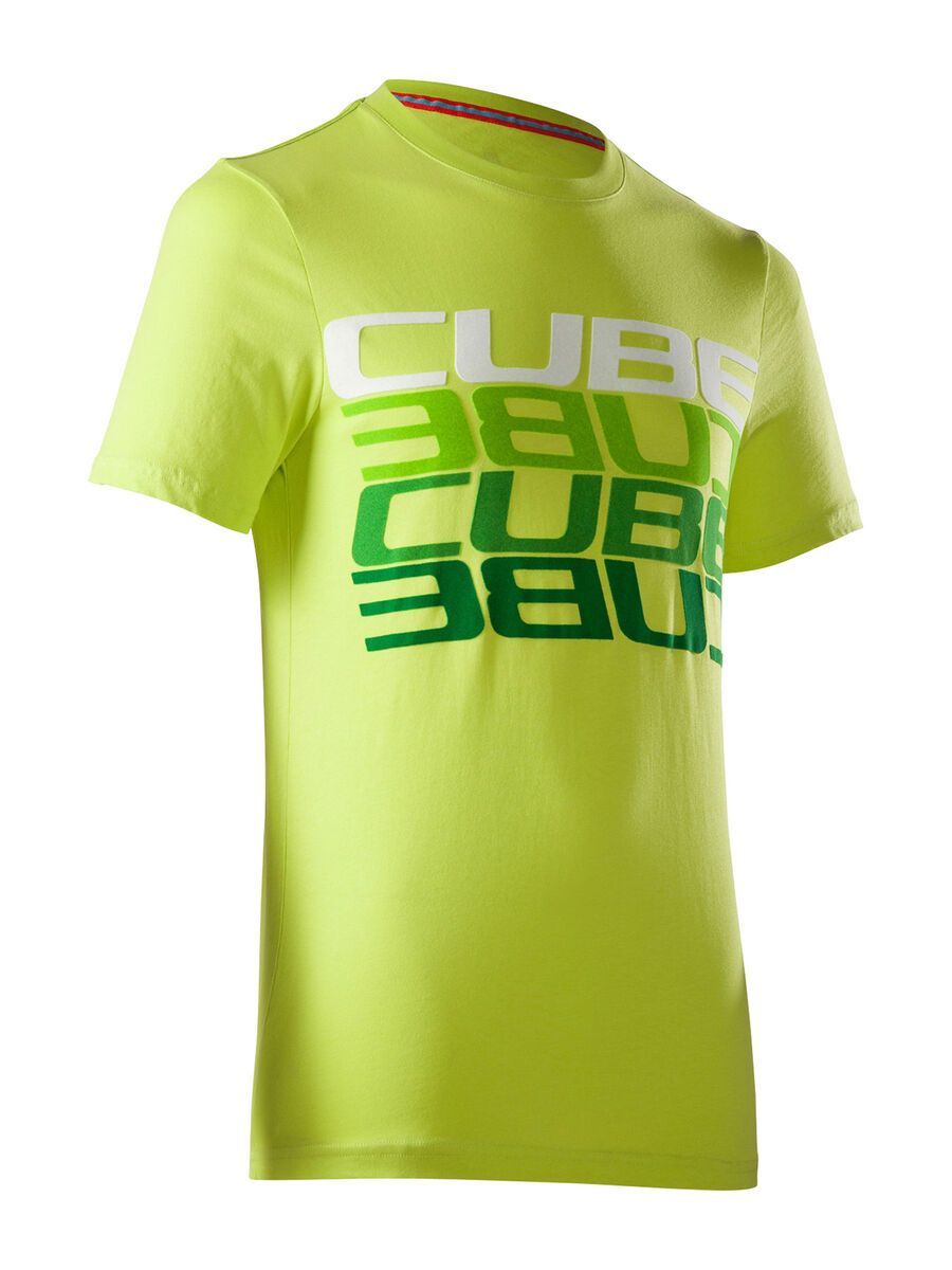 Cube T-Shirt Cube Mirrored Letters, lime - Bild 1