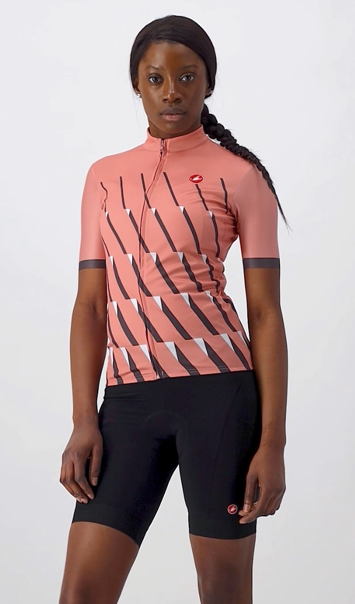 Castelli Pendio Jersey, blush/dark gray-white - Video 7