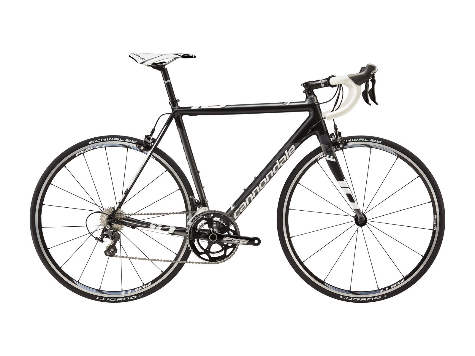 Cannondale CAAD10 5 105, jet black with charcoal grey and magnesium white details matte - Bild 1