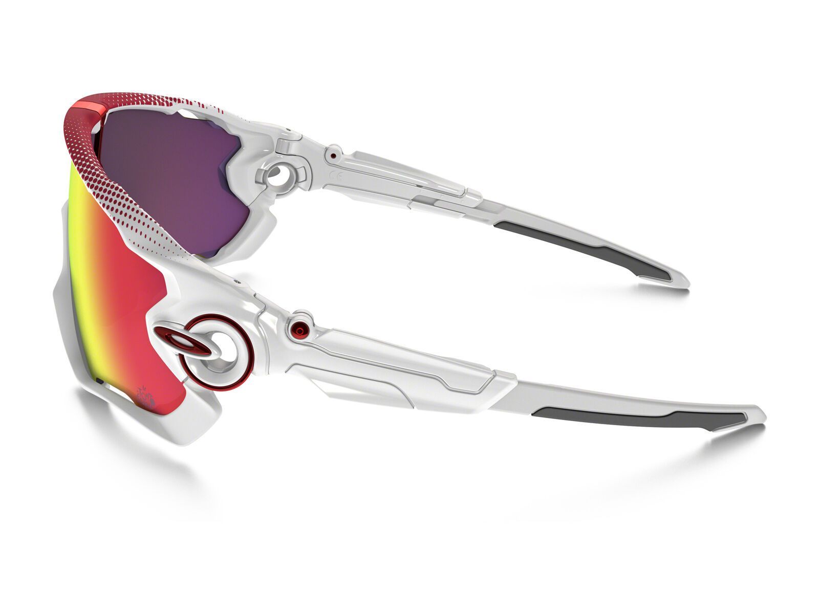 Oakley Jawbreaker Road Tour de France Prizm, polished white/Lens: prizm road - Bild 4