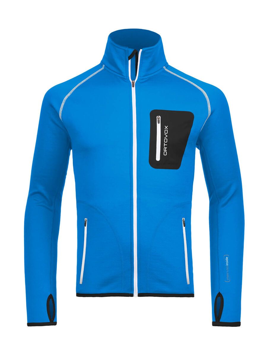 Ortovox Fleece Merino Jacket, blue ocean - Bild 1