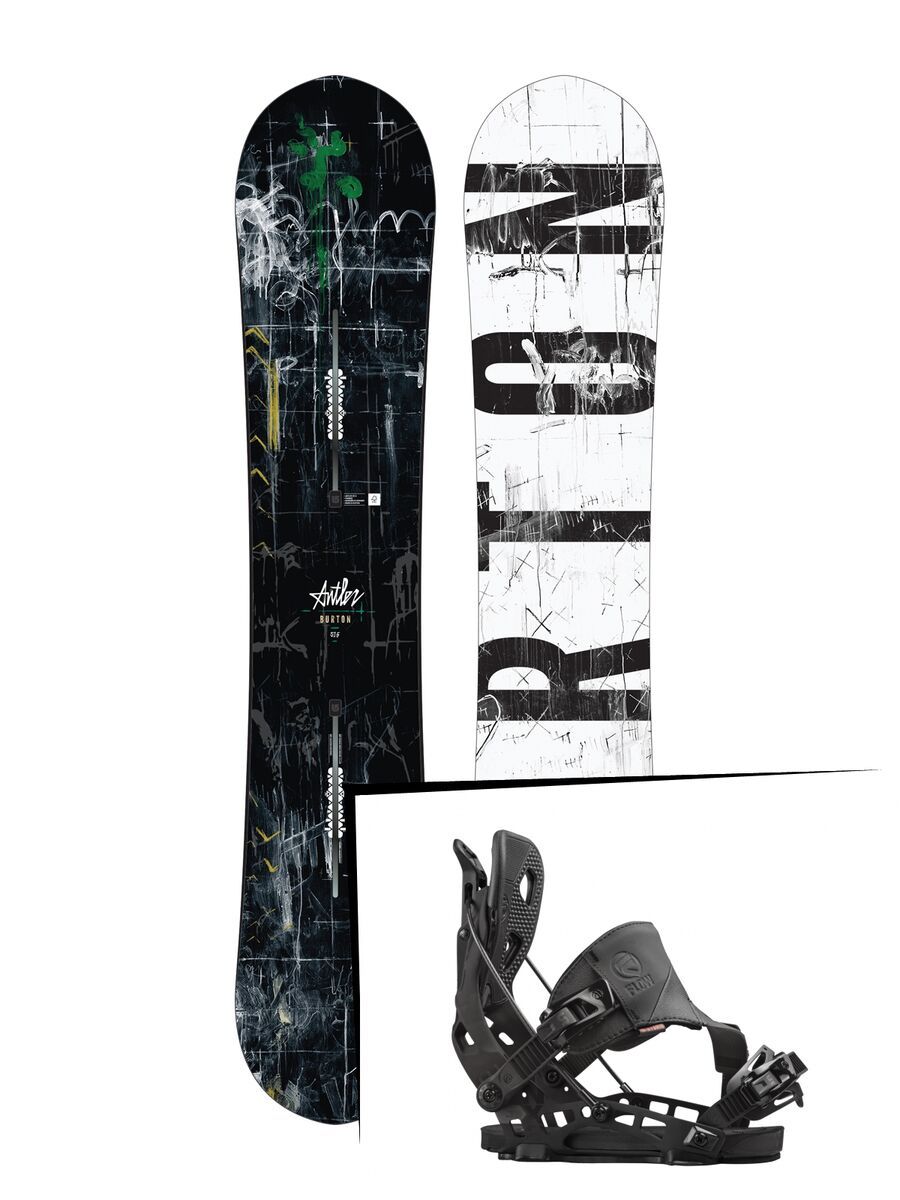 Set: Burton Antler 2017 + Flow NX2 Hybrid (1513124S) - Bild 1