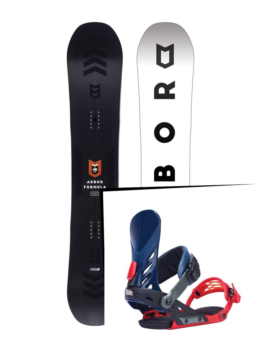 Set: Arbor Formula 2017 + Ride EX, multi - Snowboardset - Bild 1