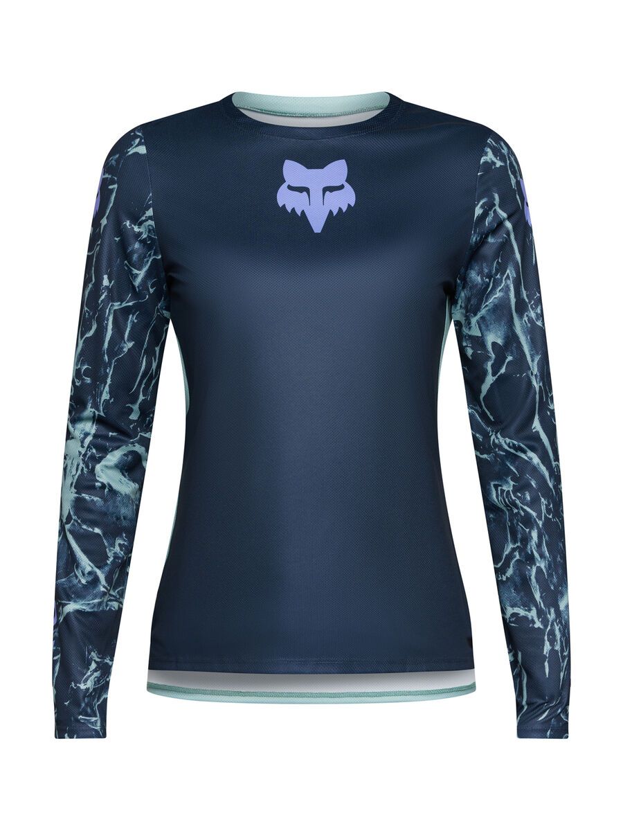 Fox Womens Ranger Long Sleeve Jersey Image Print, arctic blue - Bild 1