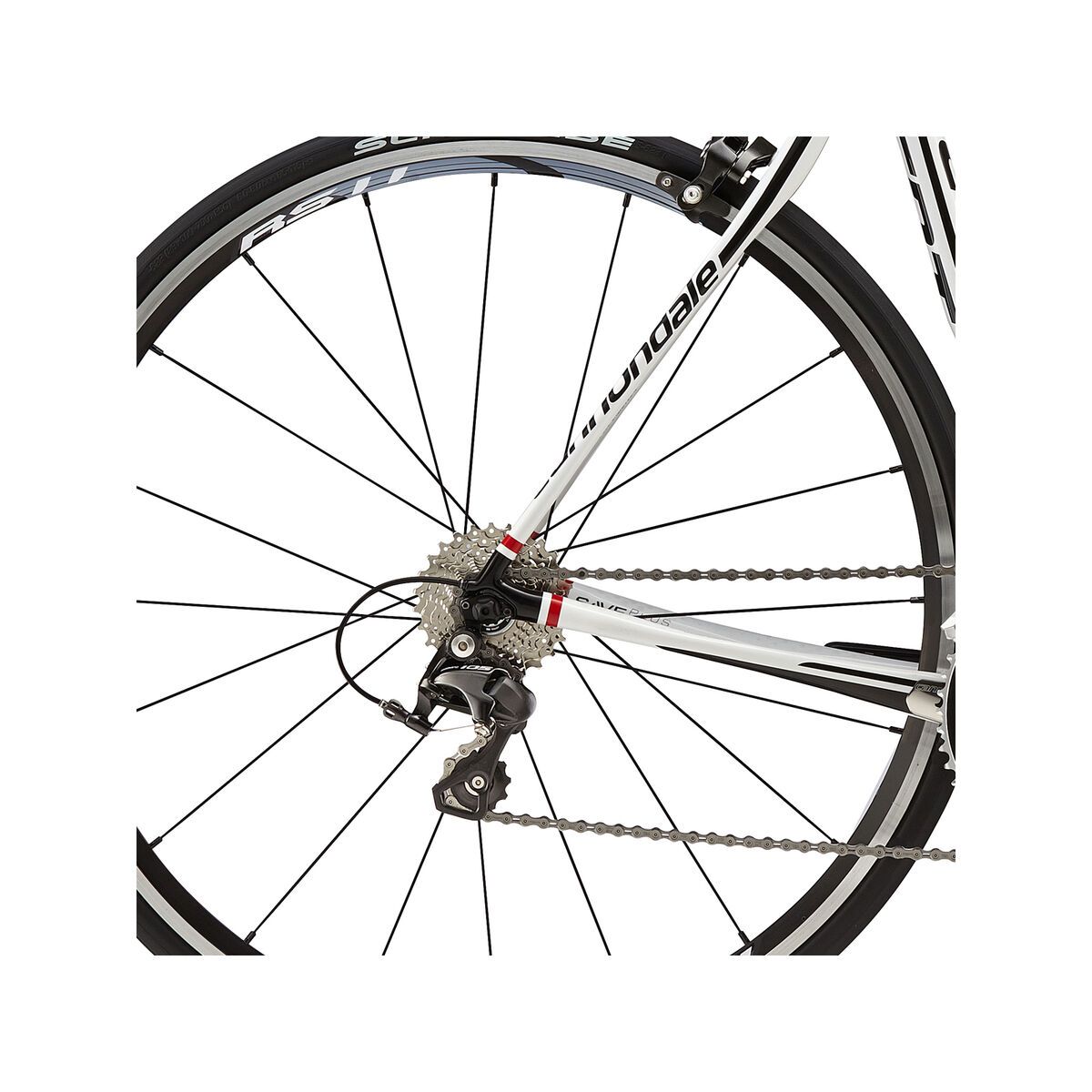 Cannondale Synapse Carbon 105 5, magnesium white with jet black, gloss - Bild 4