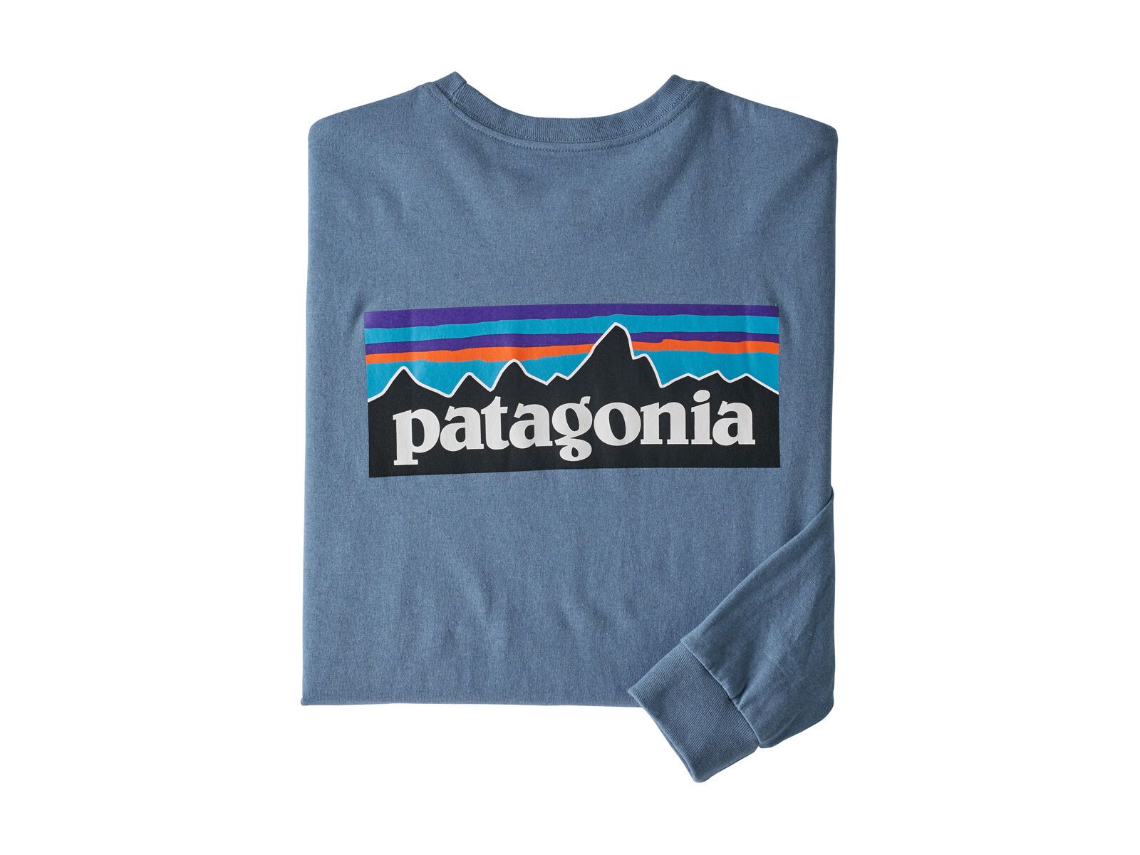 Patagonia Men's Long-Sleeved P-6 Logo Responsibili-Tee, pigeon blue - Bild 1