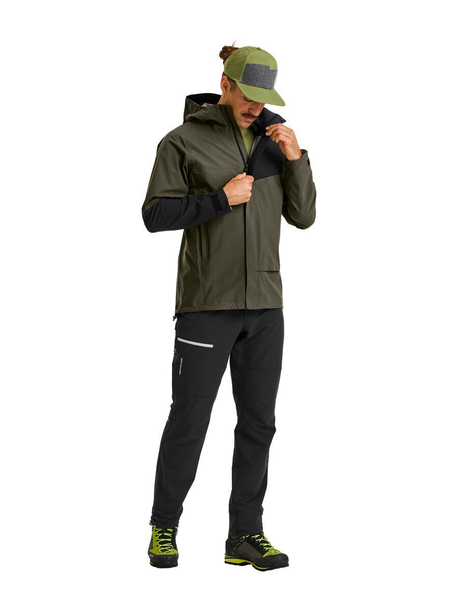 Ortovox Merino Shield Tec Seceda Softshell Pants M, black raven - Bild 8