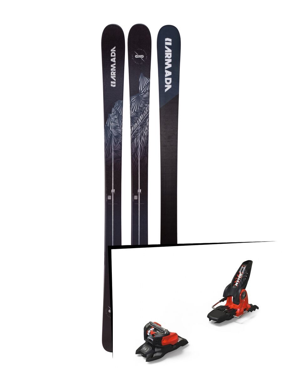 Set: Armada Invictus 89 Ti 2019 + Marker Jester 18 Pro ID black/flo-red - Bild 1