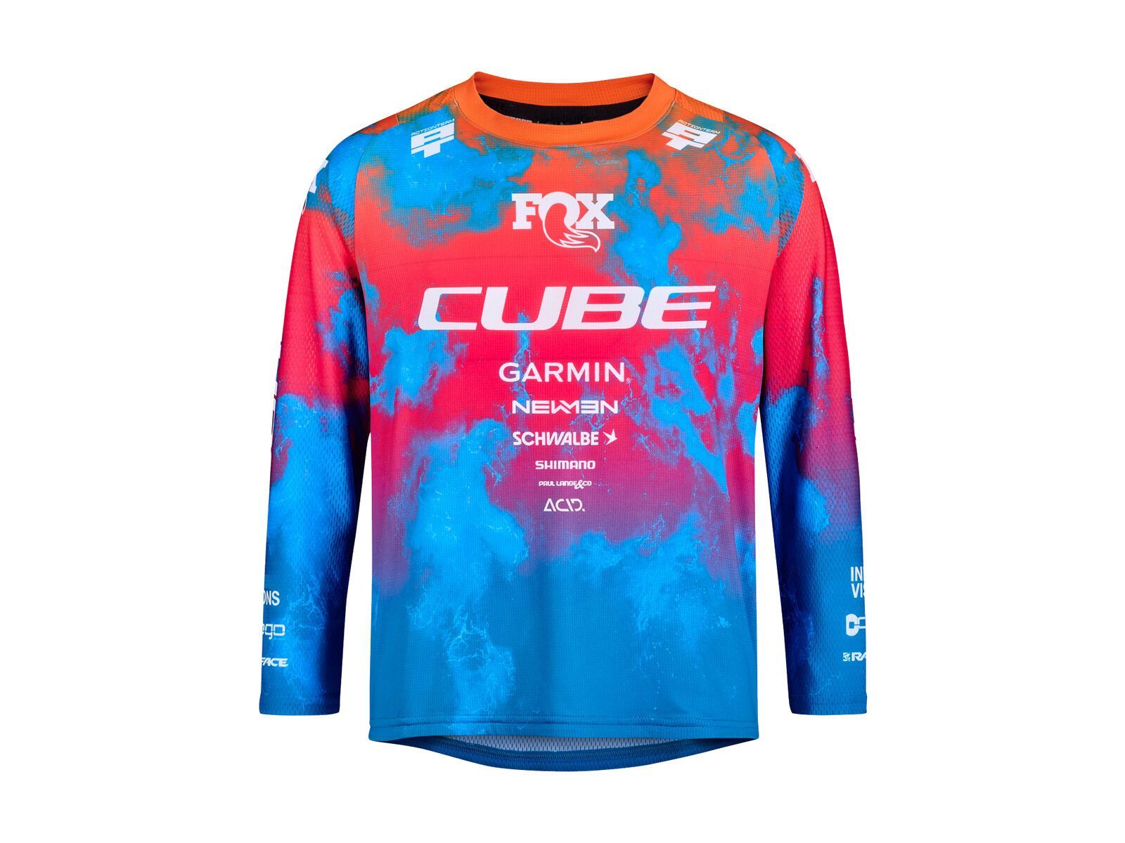 Cube MTB Trikot Rookie X Actionteam langarm, blue´n´pink´n´orange - Bild 1