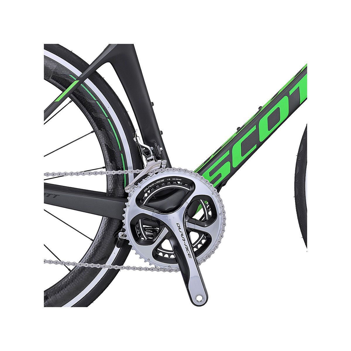 Scott Foil Team Issue, black/anthracite/green - Bild 5
