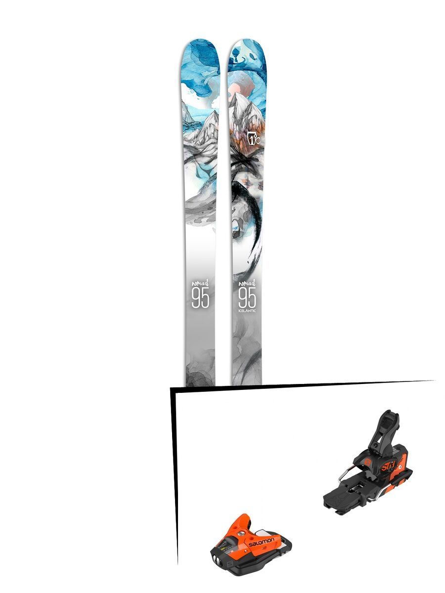 Set: Icelantic Nomad 95 2017 + Salomon STH2 WTR 13 (2212356) - Bild 1