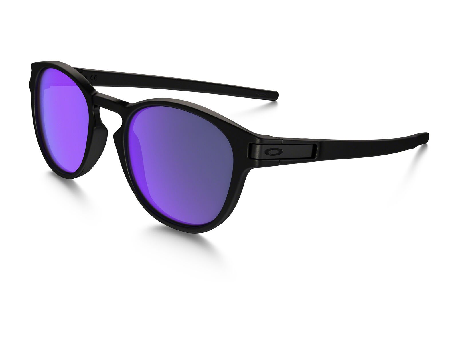 Oakley Latch, matte black/Lens: violet iridium - Bild 1