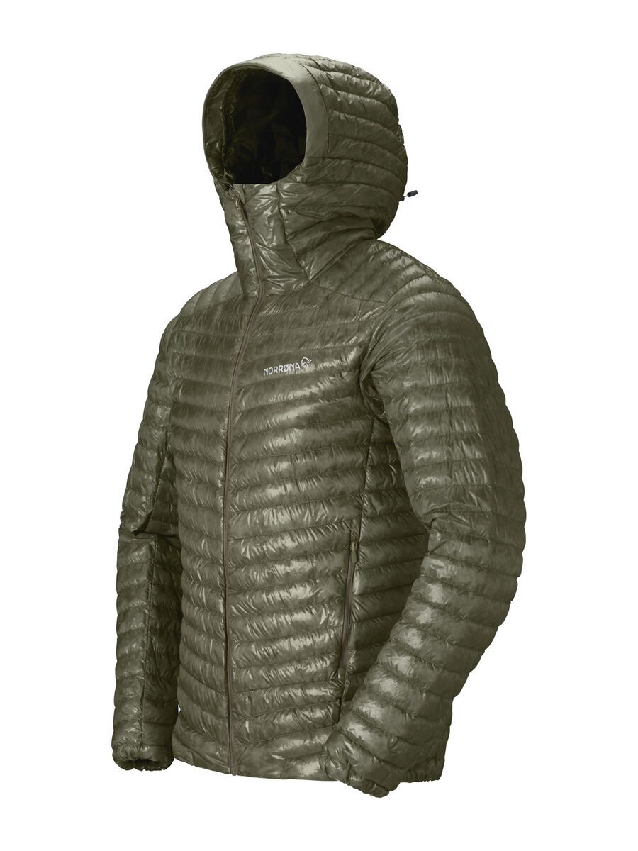 Norrona trollveggen down800 super light Hood M's, deep lichen green - Bild 2