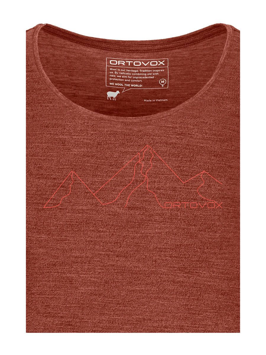 Ortovox 150 Merino Cool Mountain Face W, clay orange blend - Bild 2