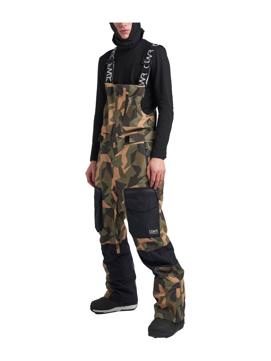 Colourwear Trabajo Bib Pants camo olive M 7010296-C67-0026