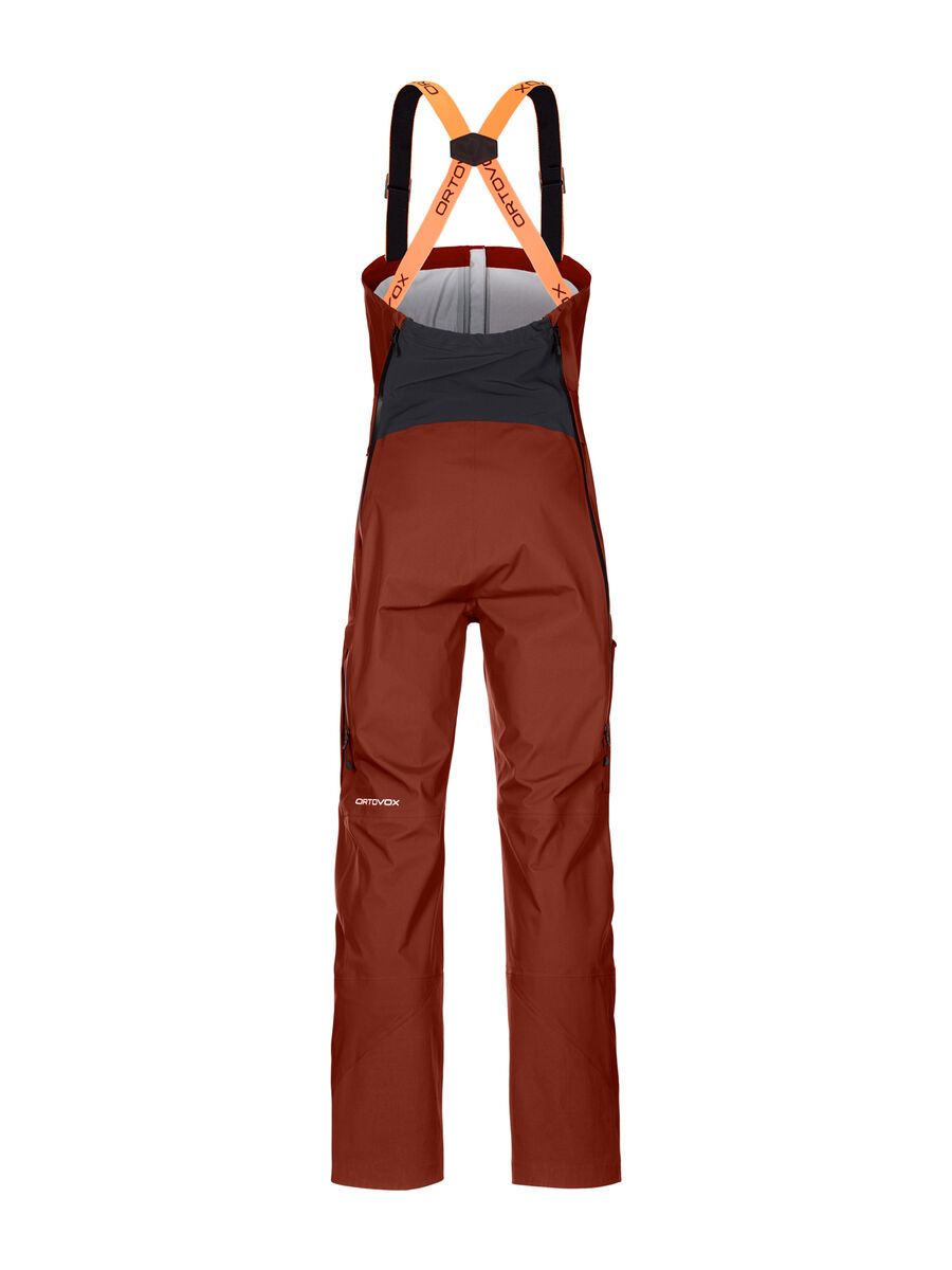 Ortovox 3L Deep Shell Bib Pants M, clay orange - Bild 2