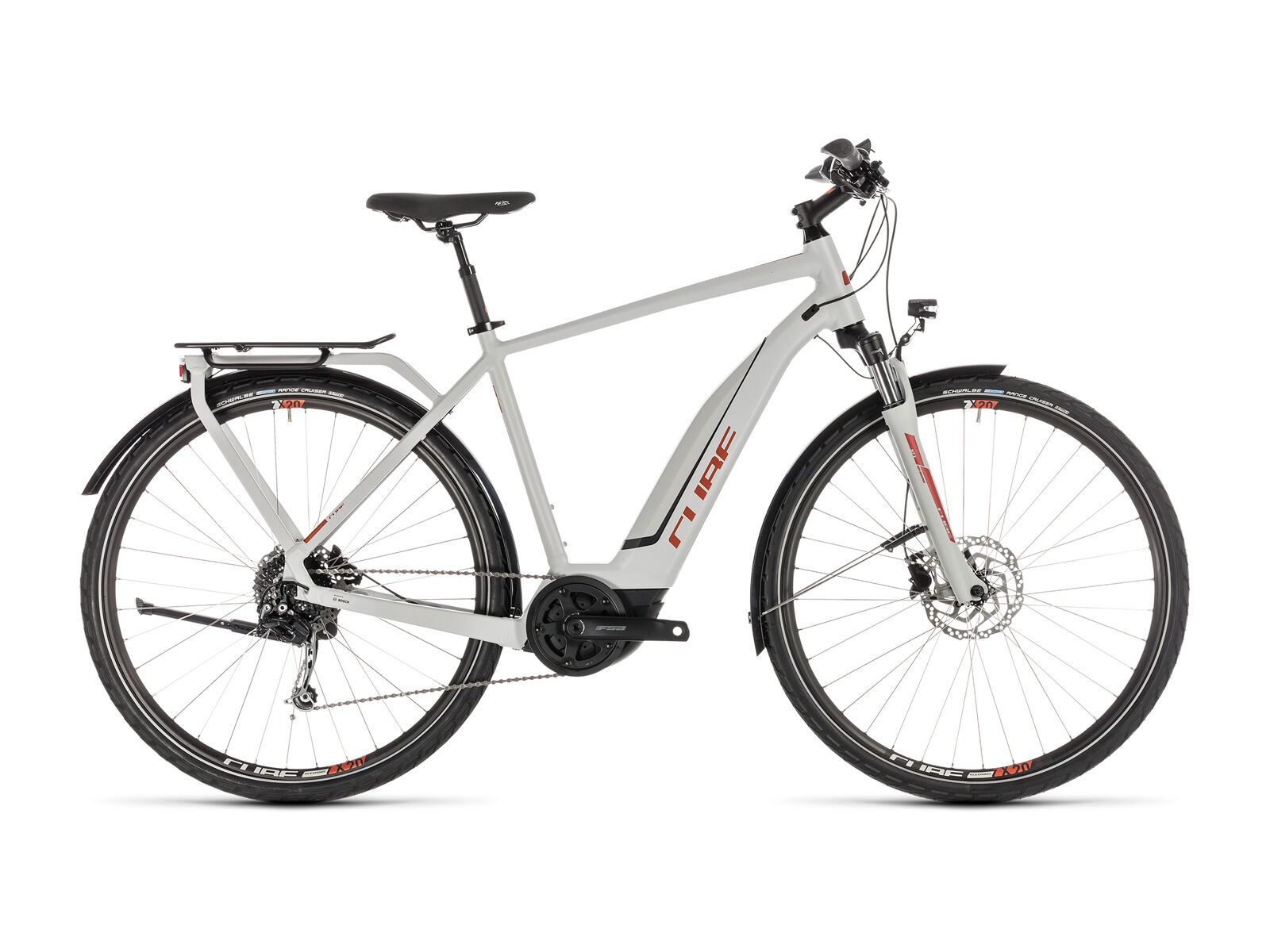 Cube Touring Hybrid 400, grey´n´orange - Bild 1