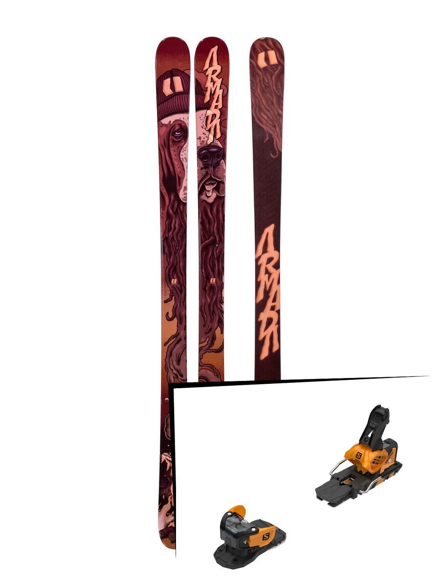 Set: Armada BDog 2019 + Salomon Warden MNC 13 saffron/black - Bild 1