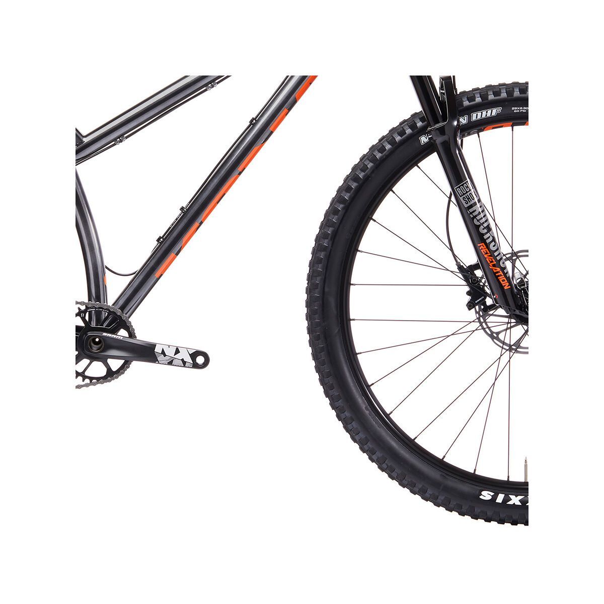 Kona Honzo ST 30th, ultra gloss dark silver w/ orange decals - Bild 4