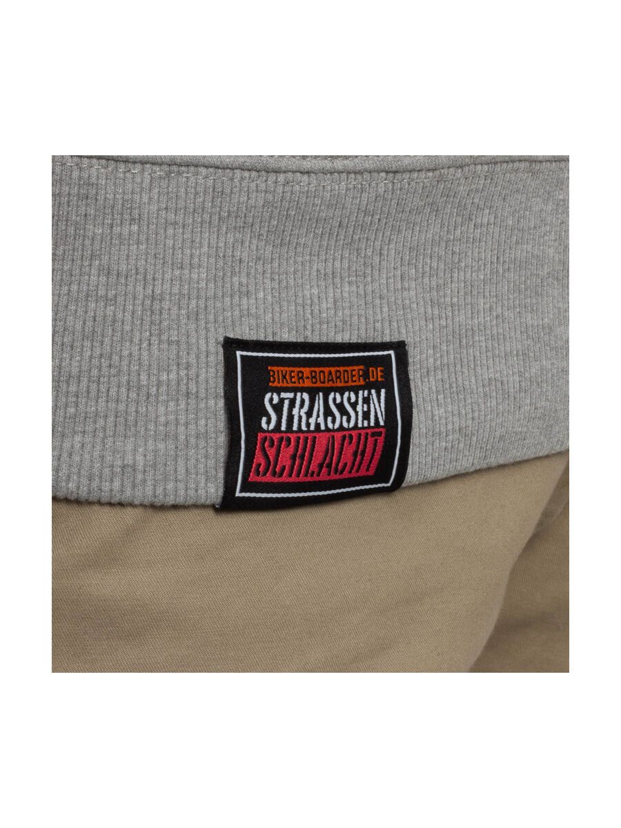 BIKER-BOARDER Strassenschlacht Hoodie Handgranate Unisex, grau - Bild 2