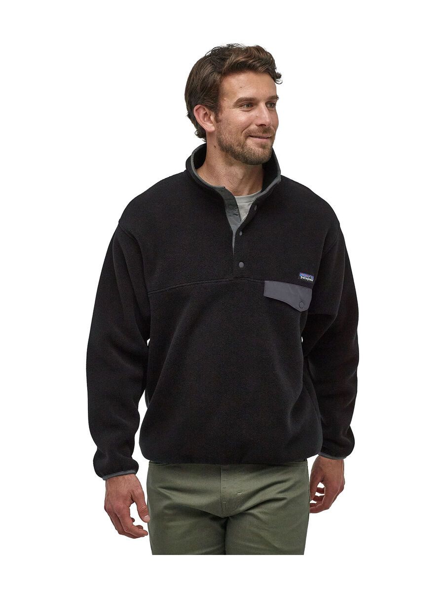 Patagonia Men's Synch Snap-T Pullover black w/forge grey S 25450-BFO-S