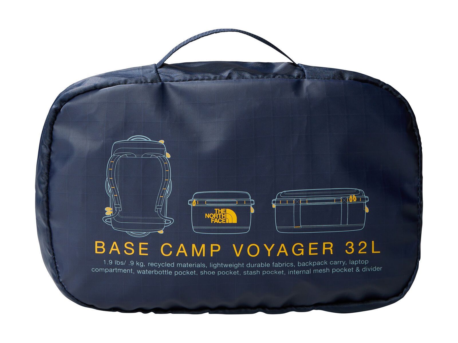 The North Face Base Camp Voyager Duffel 32, summit navy/summit gold - Bild 4