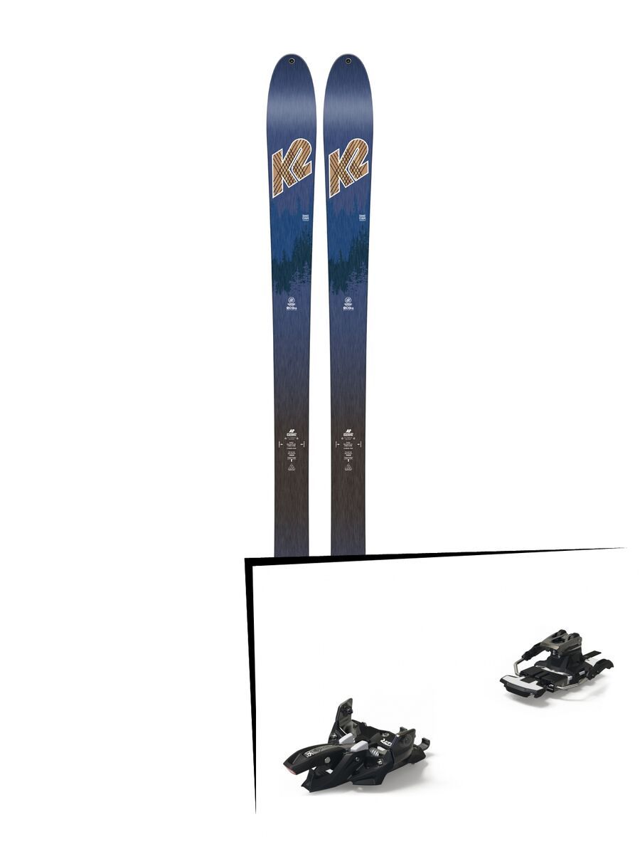 Set: K2 SKI Wayback 82 ECOre 2018 + Marker Alpinist 9 Long Travel black/titanium - Bild 1