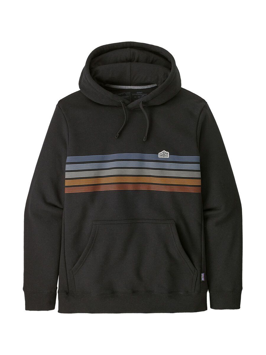 Patagonia Line Logo Ridge Stripe Uprisal Hoody, ink black - Bild 1